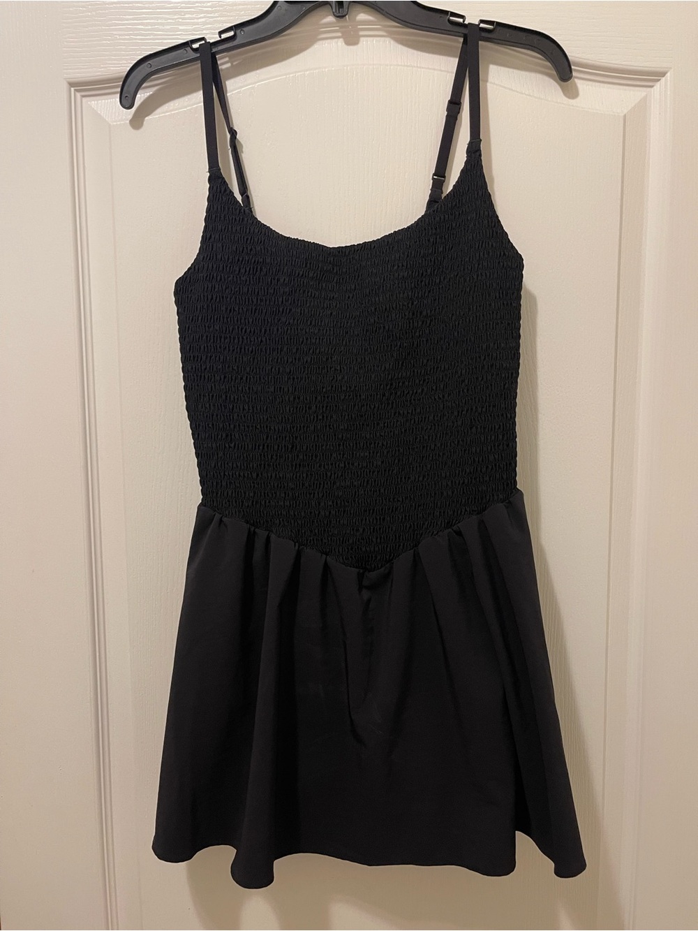 aerie Real Me Smocked Flowy Dress with Spaghetti Straps